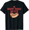 Футболка с надписью 'Hot Dog Slut' (Шлюха Хот-дога) - Забавная цитата для любителя еды