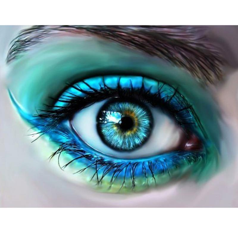 Глаз бабочка DIY 5D алмазная живопись полный круглый смолы мультфильм Алмазная вышивка крестиком стразы мозаика домашний декор