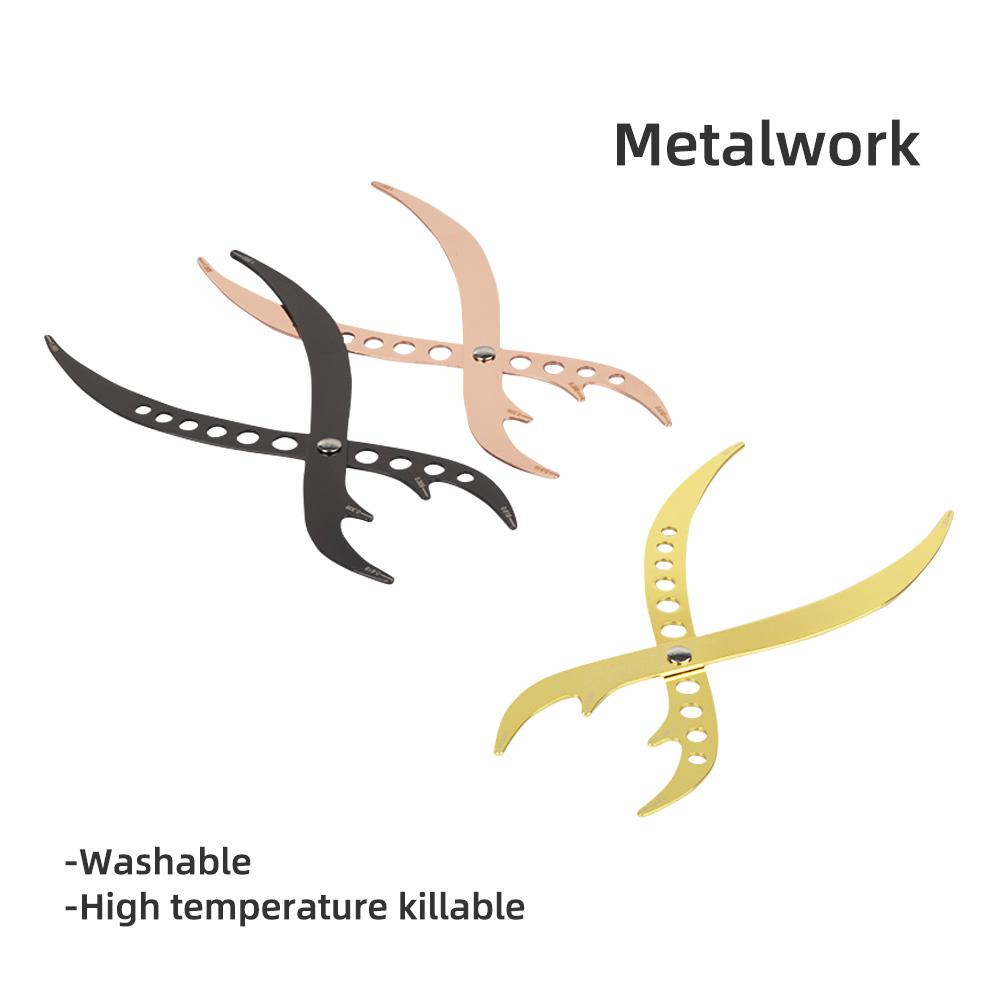 New Edition 1pcs Stainless Steel Golden Ratio Brow Ruler Microblade Tattoo Positioning Measurement Makeup Stencil Caliper