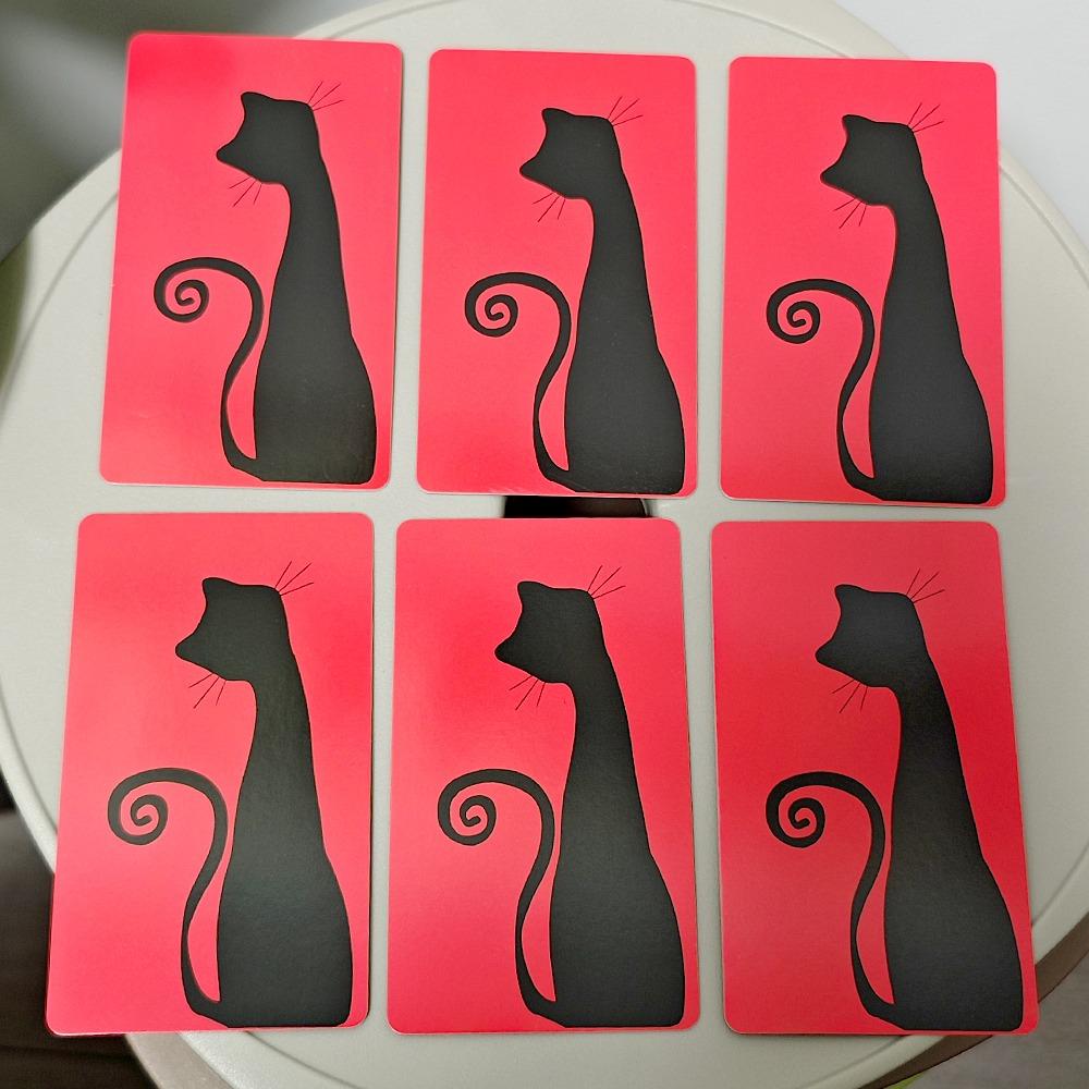 10,3*6 см Таро Черного Кота, колода Теневого Кота, кошачья колода, 78 карт Таро, основанная на системе Райдера-Уэйта для начинающих