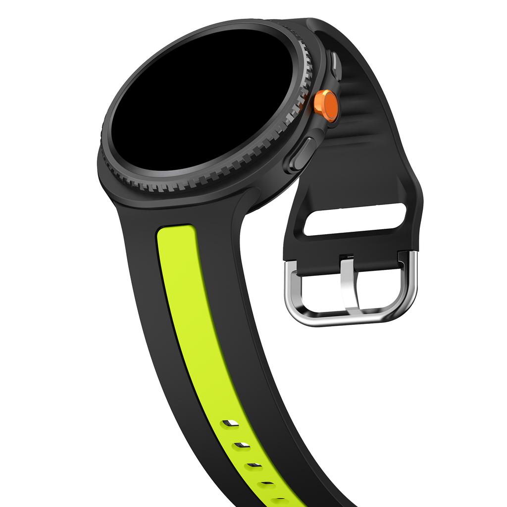 Двухцветный силиконовый ремешок для Samsung Galaxy Watch 8 classic 40мм 44мм 46мм спортивный Сменный браслет Для Galaxy Watch 8 Ремешок