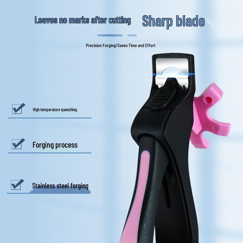 Multifunctional U-Shaped Nail Tip Cutter: Anti-Splash Scissors for French and Gel Extensions