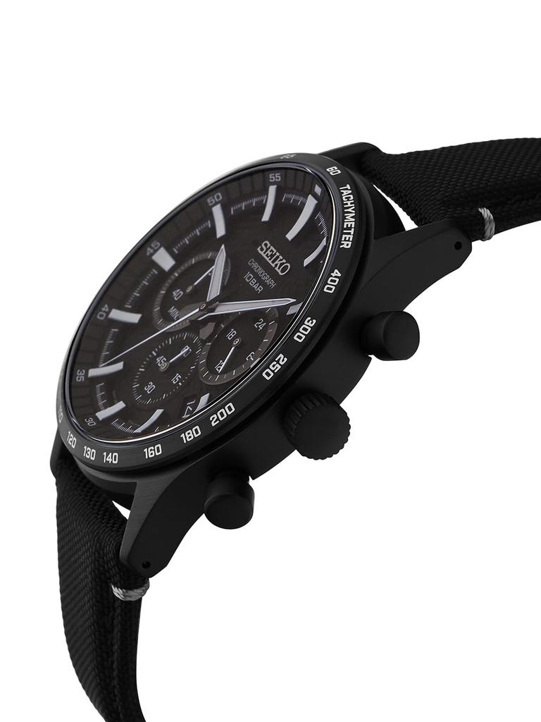 Seiko SEIKO Watch Chronograph International Model Black SSB417P1 Men's