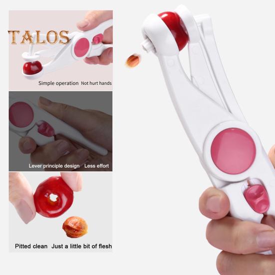 Cherry Corer Heavy-Duty Stainless Steel Olive Pitter Tool Fruits Pit Removal Easy To Clean Multi-Purpose Corer for Cherries Dates Hawthorns Grapes