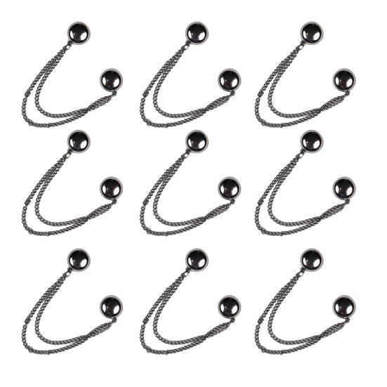 4/8/12 шт. Магнитные зажимы для одежды, пуговицы для штанин, регулируемые зажимы для штанин, булавки, быстрые застежки для рубашки