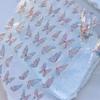 Vigorous Pink Butterfly Gradient Petal Flower Shiny Stars 5D Soft Self Adhesive Nail Art Decoration Sticker Manicure Decal DIY