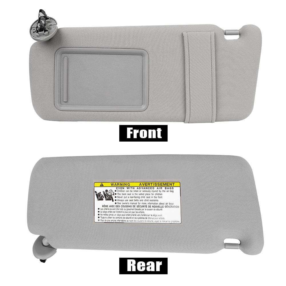 Для Toyota Camry 2007-2011 Правый Левый Органайзер Автомобильный Солнцезащитный Козырек с Косметическим Зеркалом Сторона Водителя Пассажира Серый Солнцезащитный Козырек