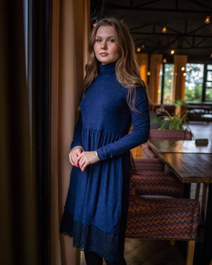 Повседневное платье (Женский) Зима 8151-096 HC