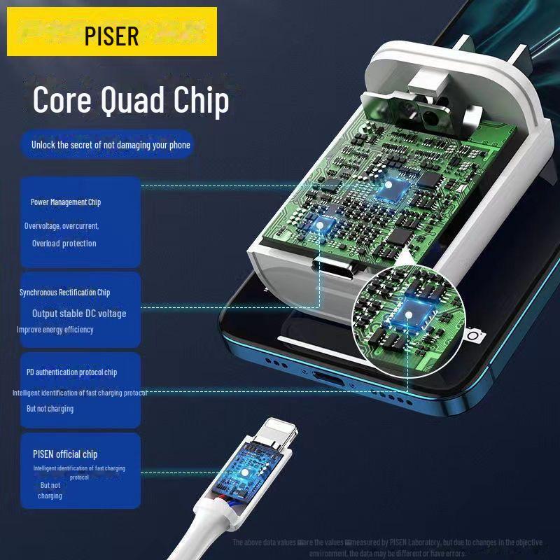 Зарядное устройство PISEN PD20W для быстрой зарядки iPhone 13 и iPhone 14
