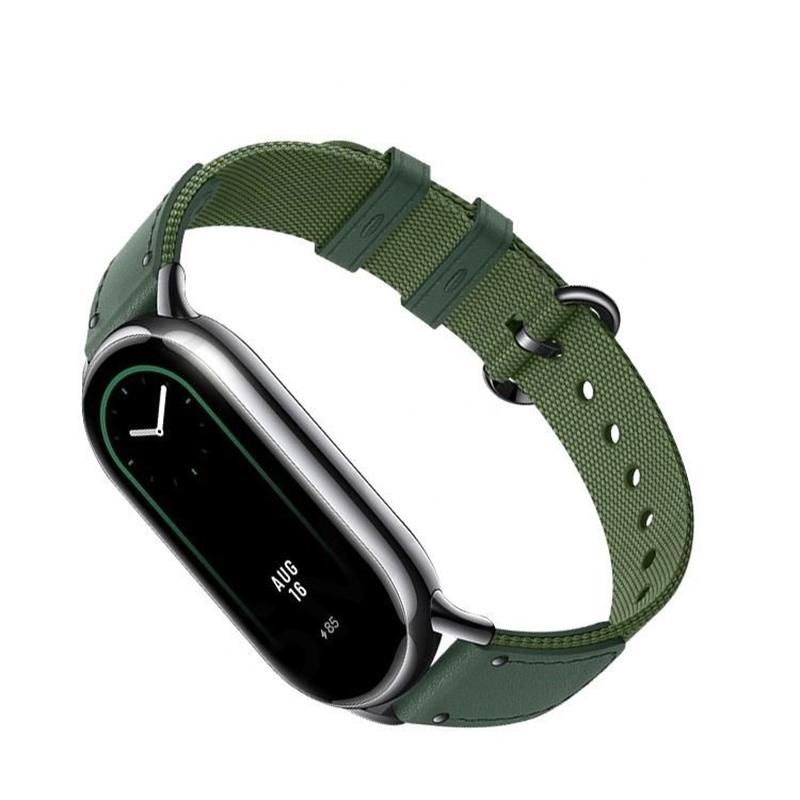 Оригинальный ремешок для браслета Xiaomi Mi Band 8, модный кожаный сменный браслет Miband 8, плетеный NFC умный ремешок для часов, браслет