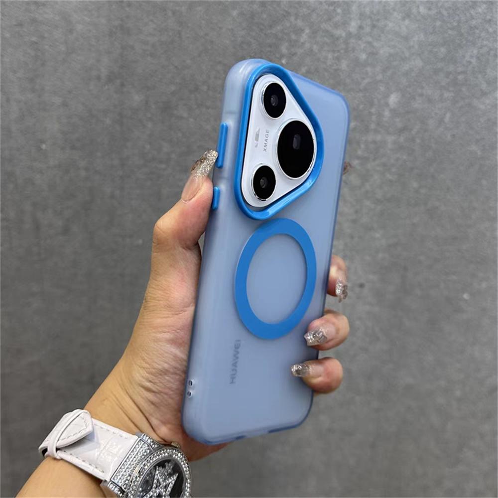Matte Clear Candy Magnetic For Magsafe Case For Huawei P70 Ultra Mate 70 60 Plus Honor 300 X60 X50 X9 X8 B C Magic 7 Pro 6 Lite
