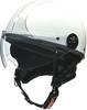 Motorcycle Half Helmet Free Size [Lead Industries] O-ONE White/Silver -