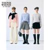 Teenie Weenie Women's Cable Knit Round Neck Sweater