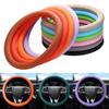 Car Steering Wheel Cover Universal Silicone Car Grip Handle Cover Silicone Protective Cover DIY Tuning Interior Accessories
