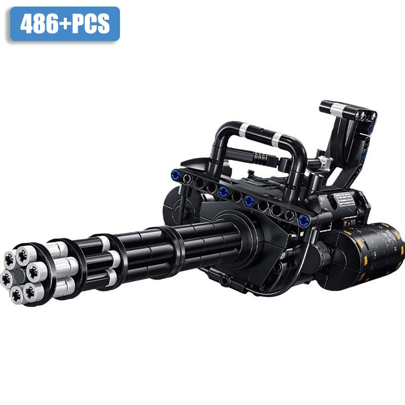 Военный MOC Пулемет M2 Снайперская винтовка K98 MP5 AK47 M4A1 Пулемет Гатлинга Строительные блоки DIY Оружие UZI Кирпичики Игрушки Для Детей Подарки