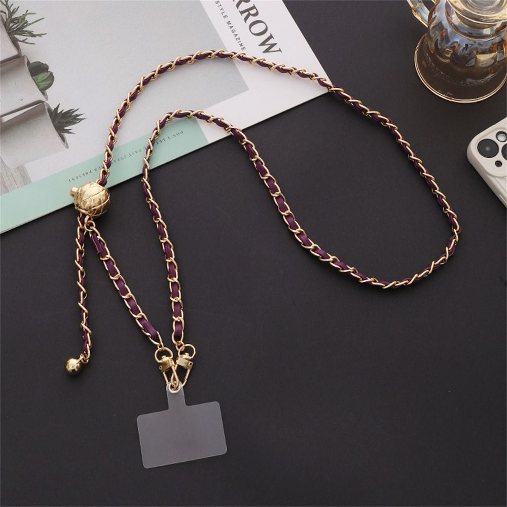 Регулируемый чехол для телефона, подвесные шейные ремни для телефона из искусственной кожи, цепочка для телефона через плечо, аксессуары для телефонов