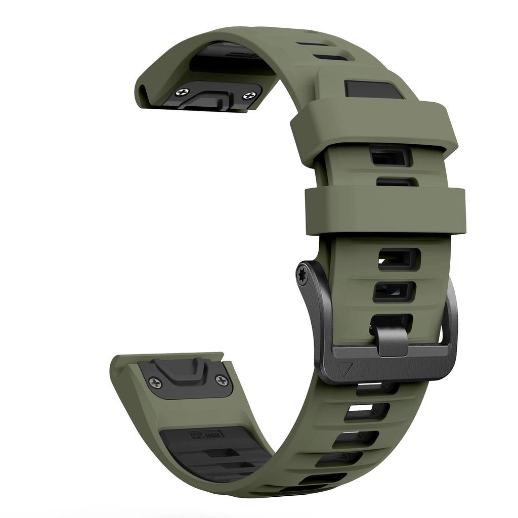 Винтовое стальное крепление Силиконовый ремешок Для Garmin Fenix 8 7 E 47 мм 7X Pro 51 мм Epix/6 6X/Instinct 3 50 мм 45 мм QuickFit 26 мм 22 мм Ремешок