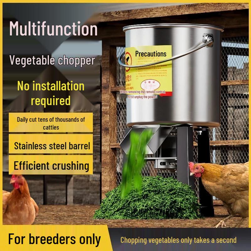 Stainless Steel Vegetable Chopper: Chopped Vegetable Machine, Sweet Potato Vine Pulverizer, Melon and Grass Cutter for Chicken Feeding and Farm Use