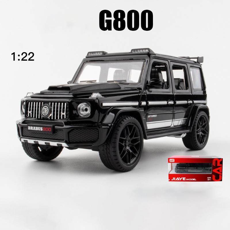 1:22 масштаба Benz G800, литая под давлением модель автомобиля из сплава, игрушечный автомобиль с откатным механизмом со светом и звуком для мальчиков и взрослых, подарок