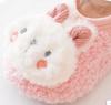Warm Plush Baby Slippers Autumn Winter Toddler Floor Sock Shoes Boy Girl Children Soft Anti-slip Walking Shoes Indoor Kids Shoes