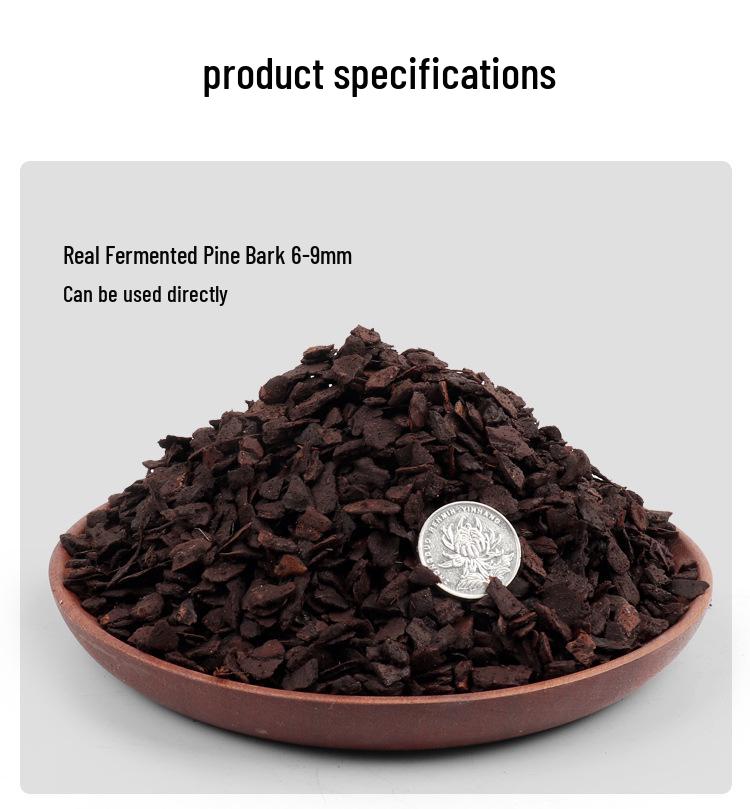 Special Fermented Pine Bark Substrate for Clivia, Phalaenopsis, and Dendrobium Orchids, New Zealand Bark for Top Dressing