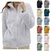 Womens Fleece Zip Up Jacket Light Fall Jackets Winter Plus Size Jackets