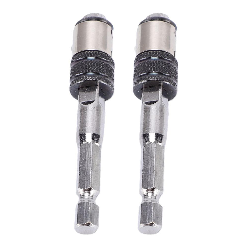 2pcs Rapid Switching Square Socket Adapter 1/4 Inch Hex Drill Bit Adapter For Impact Drivers