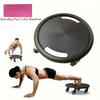Wheeled Fitness Slide, Multifunctional Abdominal Core Exercise Board with Pulley and Handle Design, A Sports Equipment for Full Body Muscle Training