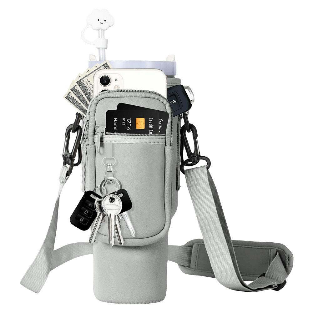 Сумка для переноски бутылки с водой из неопрена, держатель для бутылки с водой для Stanley, аксессуары для стакана 40 унций, изолированный чехол для термоса