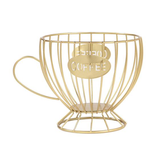 Yousheng Coffee Pods Holder Counter Organizer with Handle Spacious Capacity Quick Access Multi-Purpose Capsule Basket Coffee Bar Accessories