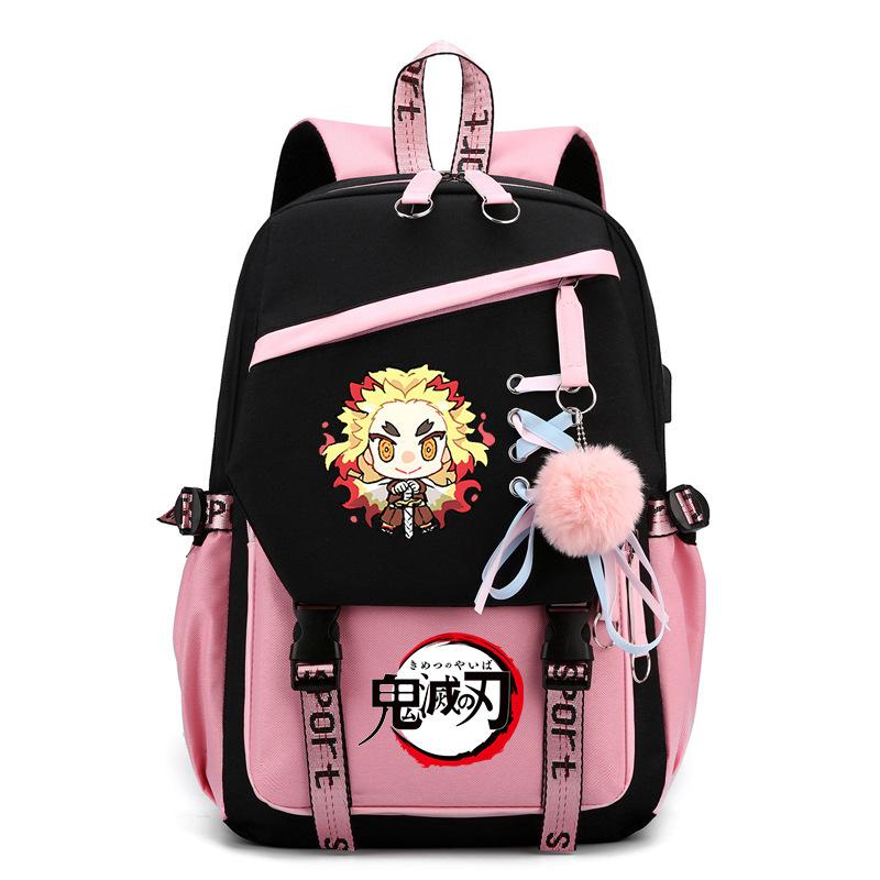 Ghost Destroyer Blade Peripheral Printed School Bag College Versatile Primary and Secondary School Student School Bag