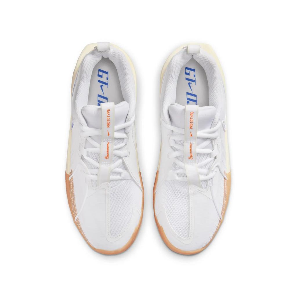 Nike Кроссовки GT Cut 3 GS Blueprint Pack для детей, белые, кокосово-молочные, резиново-желтые HM0271-100