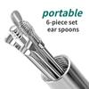 Xiaomi Stainless Steel Sanding Ear Digging Double Head Spiral Safety Spring Ear Digging Spoon Massage Ear Digging Spoon Cleaning Tool