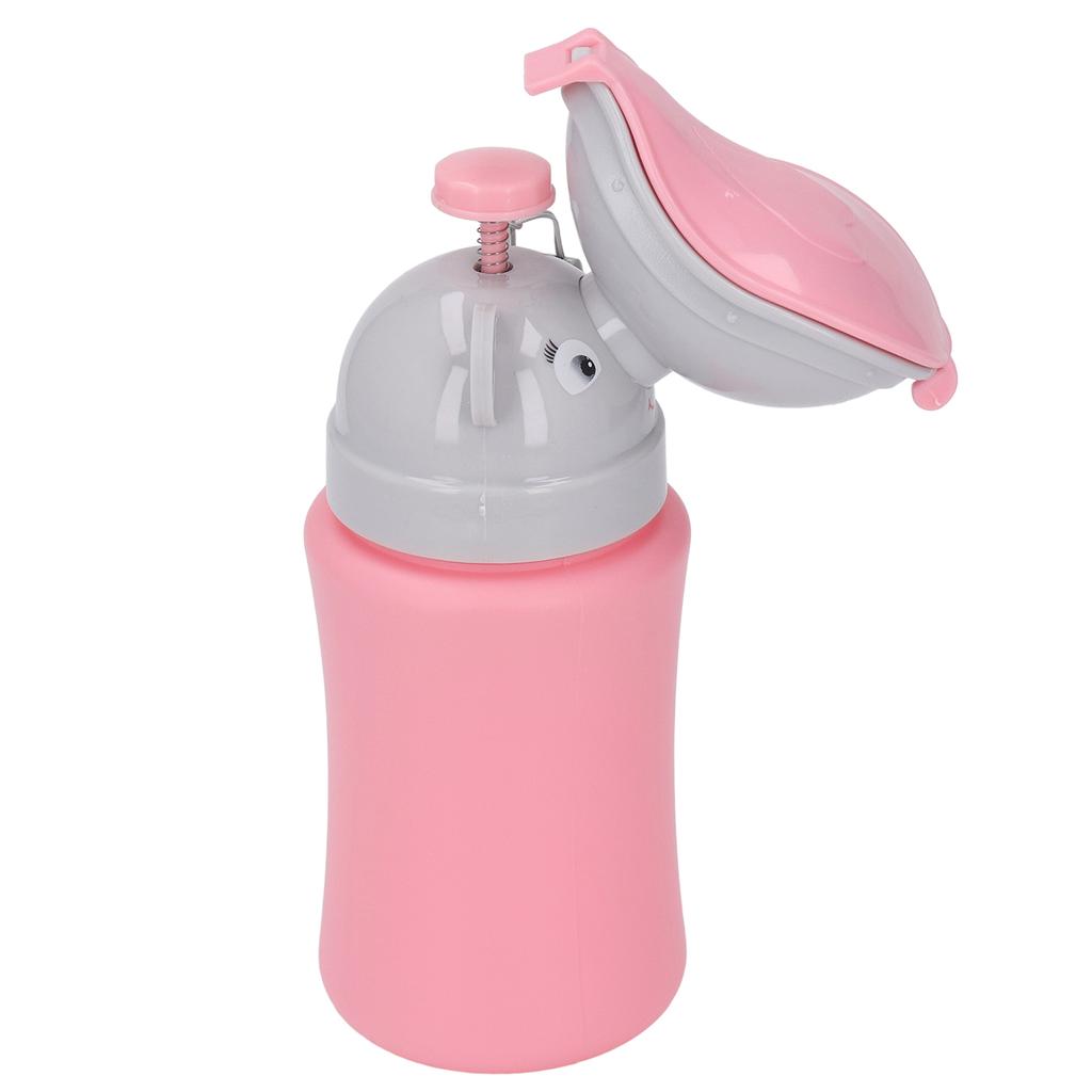 Pee Training Cup Children Lightweight Portable Emergency Urinal Potty Toilet for Baby Toddlers Pink