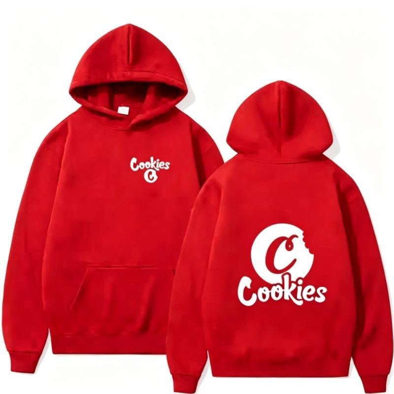Autumn Men's Women's Hoodies Cookies Letter Printing Unisex Fashion Pullover Long Sleeves Loose Casual Vintage Sweatshirts