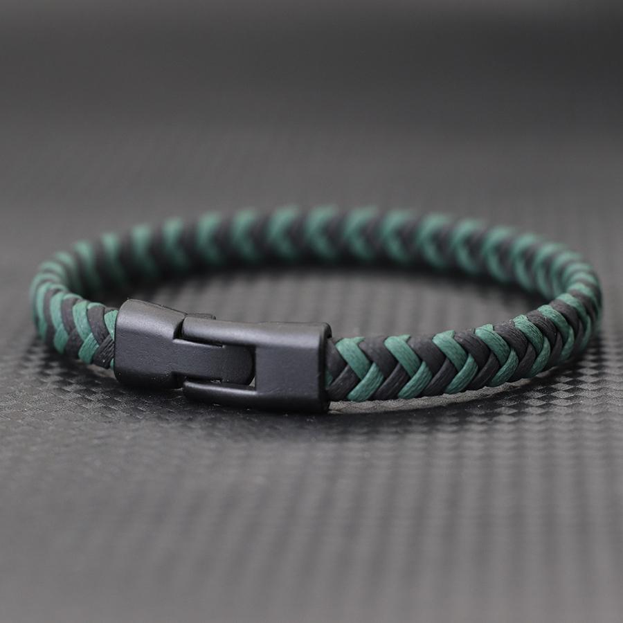 Плетеный кожаный браслет мужской простой крест полосатый искусственная кожа магнитный мужской модный браслет ручной работы ювелирный подарок Homme
