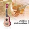 21 Soprano Inch Colored Acoustic Ukulele Basswood Uke Portable Musical Instrument For Beginners