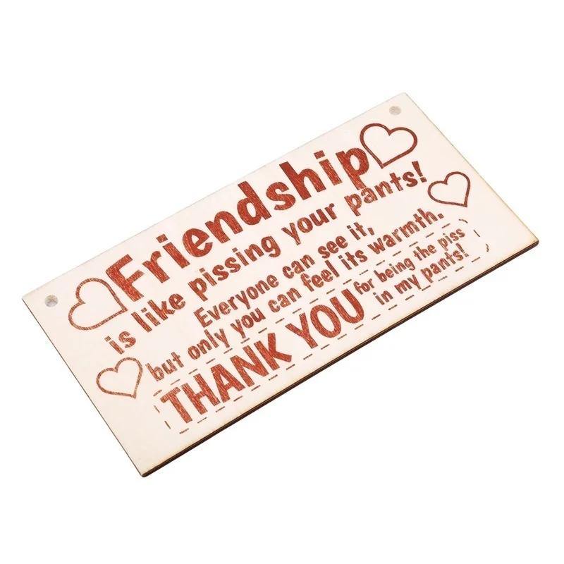 Модное украшение для дома в винтажном стиле шебби-стиль Знак дружбы Лучший друг Доска с сердцем Спасибо Украшения Аксессуары Принадлежности