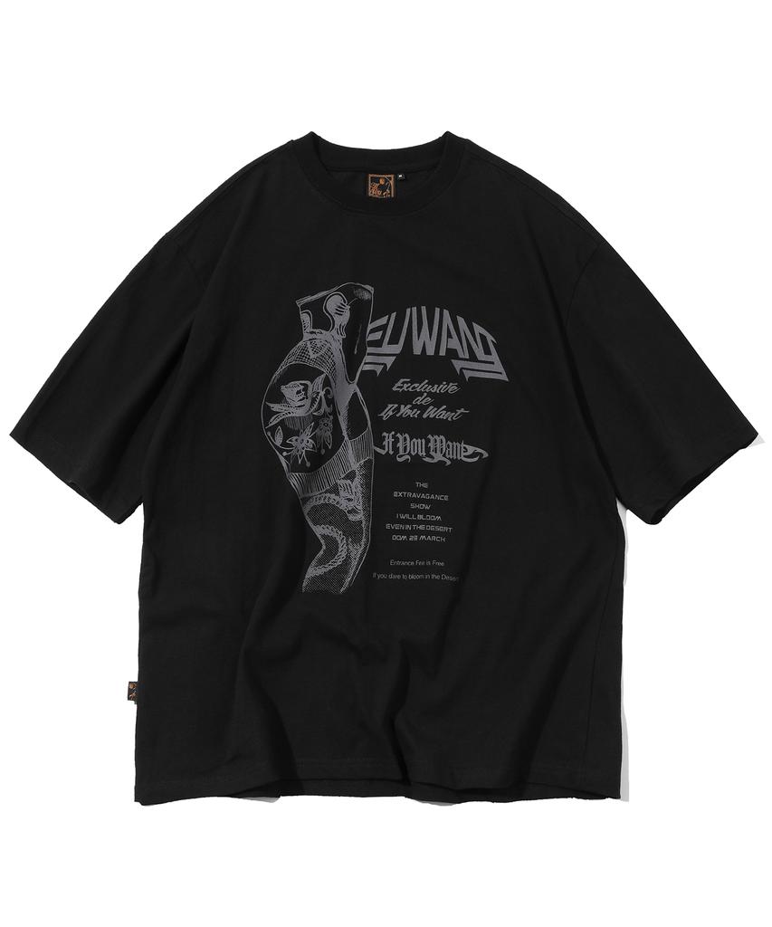IFYOUWANT Tatto In Body Tee Black