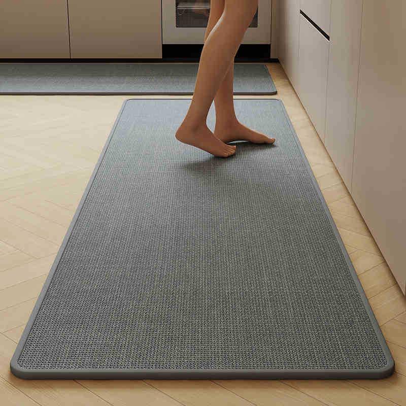 Премиальный нескользящий тканый кухонный коврик - впитывающий воду и масло, устойчивый к грязи и износу