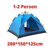 Палатка One-touch, автоматическая, водонепроницаемая, для кемпинга, на 1 человека, на 4 человека, легкая, быстро открывающаяся, портативная, складная, пляжная палатка