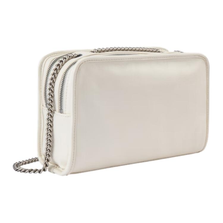 New CALVIN KLEIN Synthetic Material Camera Bag, Crossbody Bag, Shoulder Bag Medium Women's Ivory 4K0004G-YAS