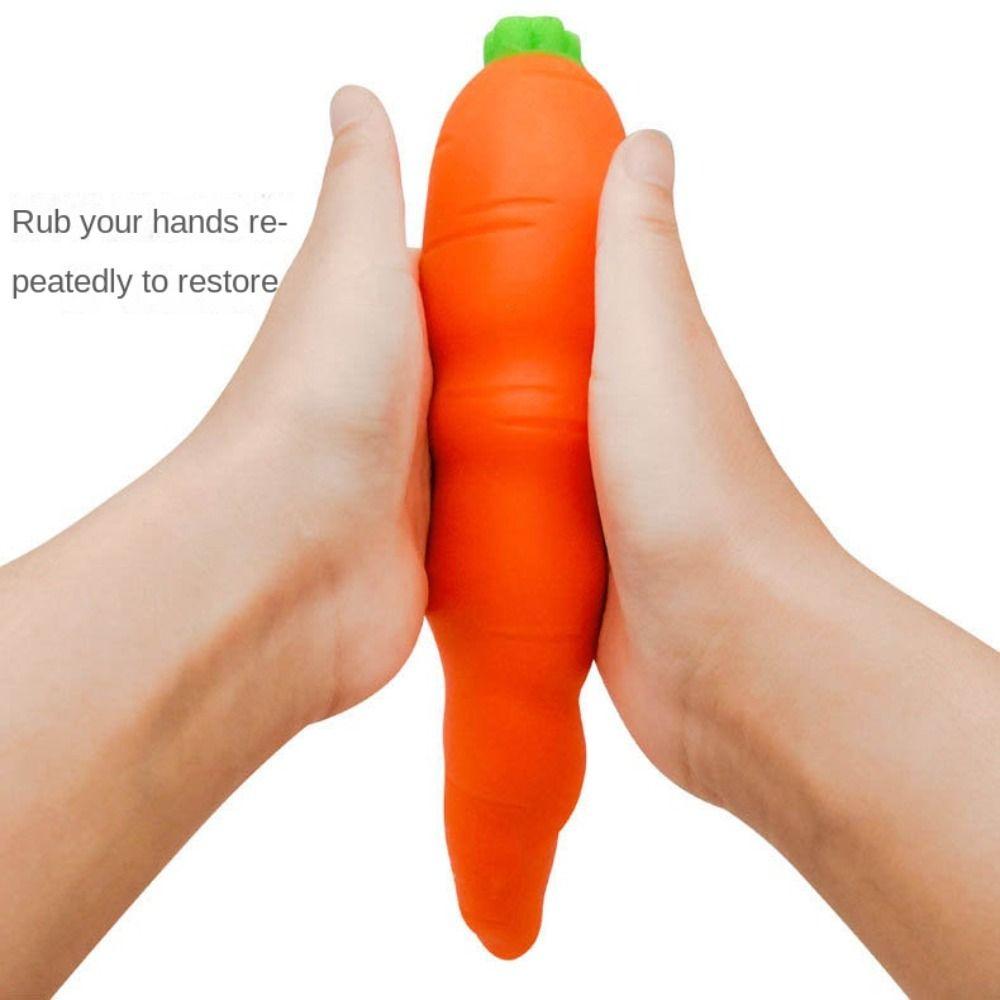 Vegetable Carrot Squeezing Toy Carrot Carrot Pinch Toy Anti Pressure Toy Boys Girls