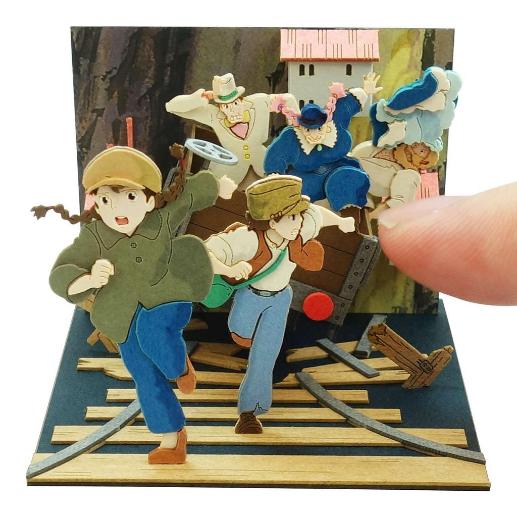 Sankei Studio Ghibli Mini Laputa: Castle in the Sky - Sheeta and Pazu on the Run Paper Craft MP07-133