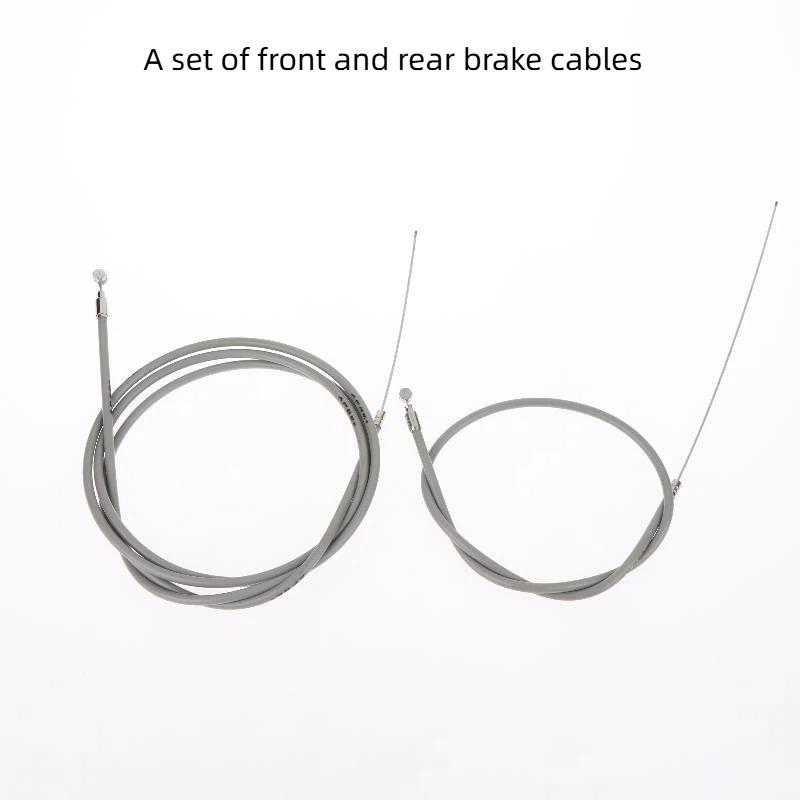 Bicycle Brake Cable Set with Metal Wire Core Easy Installation Front and Rear Tubes 1/2pcs for Enhanced Cycling Safety