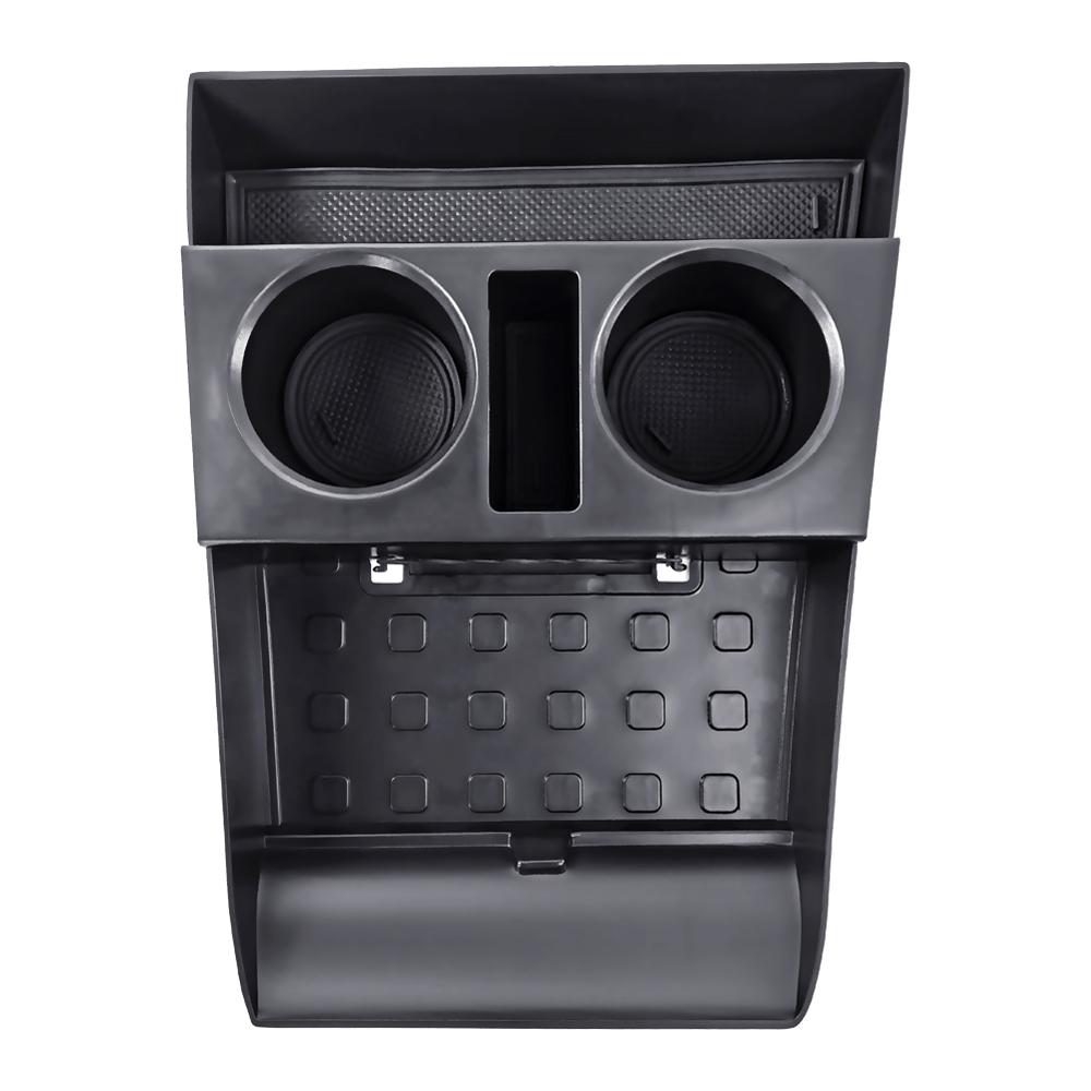 For Hyundai Santa Fe 2024 2025 Car Center Console Box Central Lower Layer Storage Tray Organizer Stowing Tidying Accessories