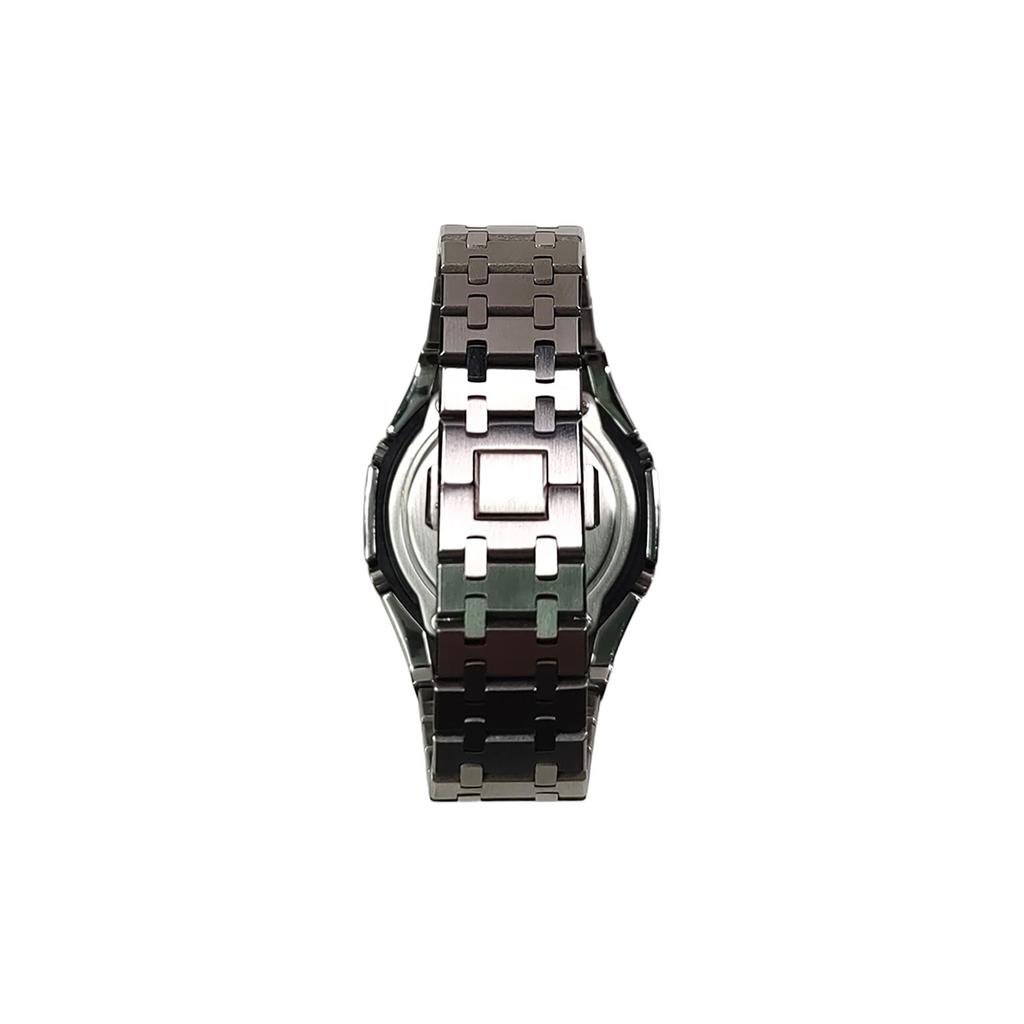 Casio Специальная коллекция GA2100 Кварцевый механизм Ремешок из нержавеющей стали Часы Мужские Часы GA-2100-1A1(Watch3--·)