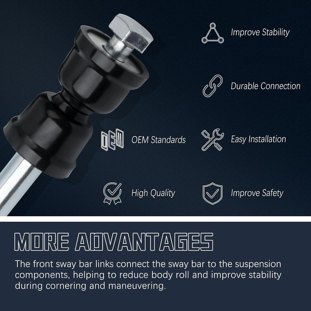 K700432 K700538 Стойки стабилизатора передние Для 2007- Chevrolet Avalanche,Silverado 1500,Suburban,Suburban 1500,Tahoe,GMC Sierra