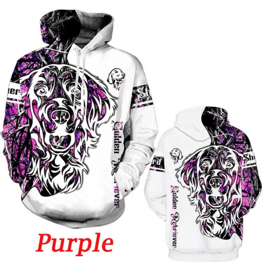 Autumn and Winter 3d Dog Print Men Women Casual Pullovers Streetwear Hoodies