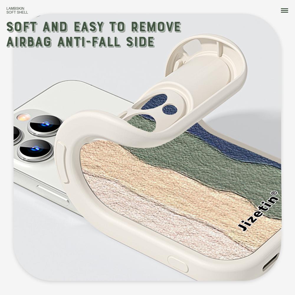 Slim Skin Feeling Cartoon Multicolor Splice Soft Silicone PU Leather Cover Phone Case for iPhone Samsung Huawei Honor Xiaomi Redmi OPPO Realme Vivo